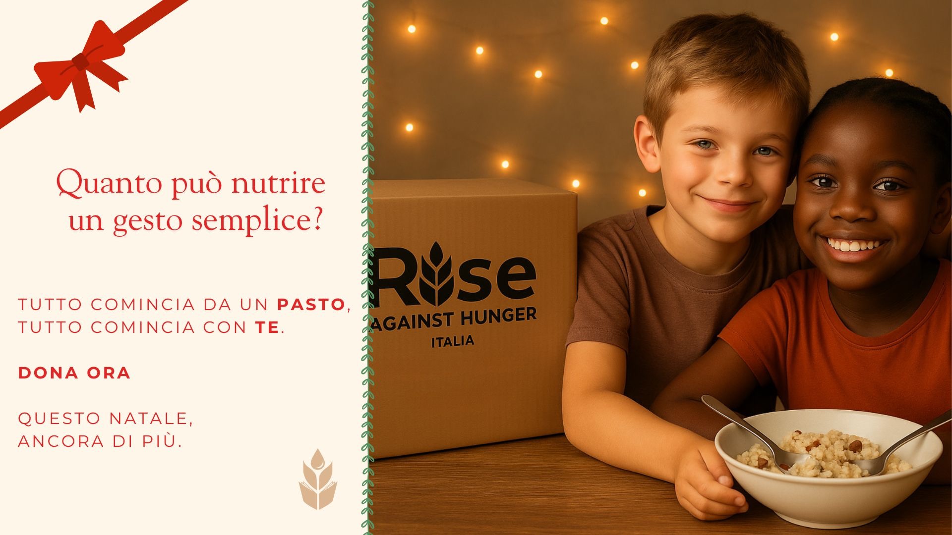 Quanto può nutrire un gesto semplice?